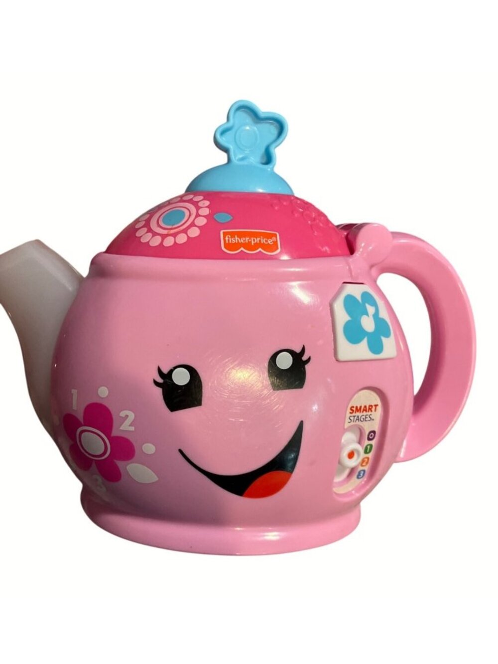 Fisher-Price Laugh & Learn Smart Stages Musical Tea Pot Toy Pink Interactive